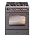 ILVE 30" Nostalgie II Single Oven Dual Fuel Range UP30NMP - MyBBQDirect