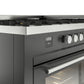 ILVE Professional Plus 60" Dual Fuel Range with 9 Sealed Burners w/Griddle Triple Glass Door - UP60FWMP