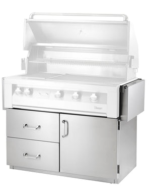 Vintage Luxury Grill 42-Inch Deluxe Grill Cart with Door and 2 Drawers