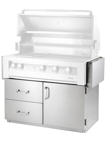 Vintage Luxury Grill 42-Inch Deluxe Grill Cart with Door and 2 Drawers