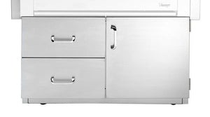 Vintage Luxury Grill 42-Inch Deluxe Grill Cart with Door and 2 Drawers