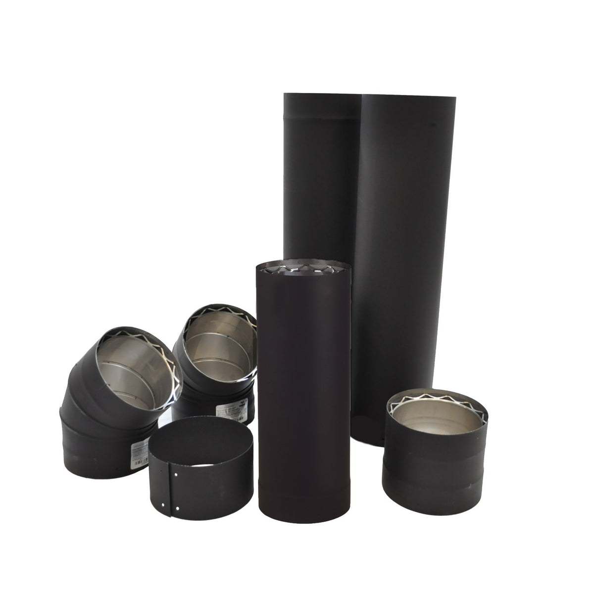Drolet 6 inch to-the-wall double wall pipe kit VODBKTW06