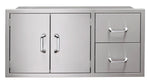 Vintage Luxury Grills 42-Inch Pantry Door and Drawer Combo - MyBBQDirect