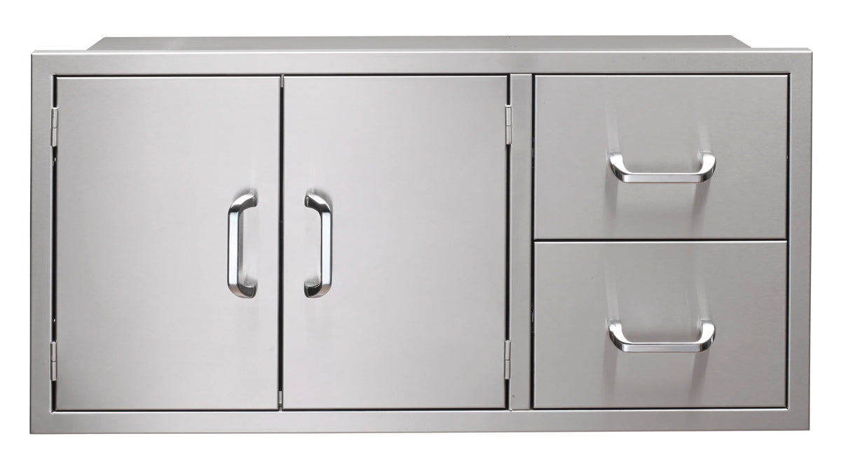Vintage Luxury Grills 42-Inch Pantry Door and Drawer Combo - MyBBQDirect