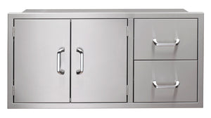 Vintage Luxury Grills 42-Inch Pantry Door and Drawer Combo - MyBBQDirect