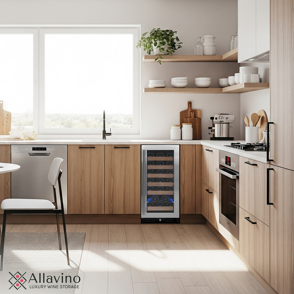 Allavino VSW3015S-1SL built-in or freestanding use