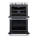 FORNO Vomero 30" 10 cu. ft. Built-In Double Electric Wall Oven in Stainless Steel, FBOEL1324-30