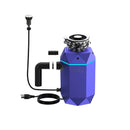 FORNO Acqua BrightDiamond 3/4HP Super Quiet Garbage Disposal Corded with Motion Sensor Cabinet Light & Pre-Wired Air Switch