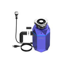 FORNO Acqua BrightDiamond 3/4HP Super Quiet Garbage Disposal Corded with Motion Sensor Cabinet Light & Pre-Wired Air Switch