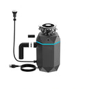 FORNO Acqua BrightDiamond 1HP Super Quiet Garbage Disposal Corded with Motion Sensor Cabinet Light & Pre-Wired Air Switch - MyBBQDirect