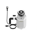 FORNO Acqua BrightDiamond 3/4HP Super Quiet Garbage Disposal Corded with Motion Sensor Cabinet Light & Pre-Wired Air Switch