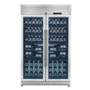FORNO Abruzzo 48-Inch Dual Zone Wine Cooler with 102 Bottles, 24 Cu. Ft., Green Acrylic Holders & Black Shelves FWCDR6610-48S - MyBBQDirect