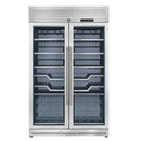 FORNO Abruzzo 48-Inch Dual Zone Wine Cooler with Clear Acrylic Holders & Stainless Trim Shelves FWCDR6611-48S