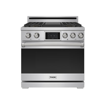Thor Kitchen X Series 36-inch Professional Freestanding Dual Fuel Gas Range (XRD36E)