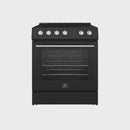 Forno Espresso Package - 30" Electric Range, Range Hood, and Refrigerator in Stainless, White, or Black
