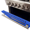 FORNO Capriasca - Titanium Professional 30" Freestanding Colored Door Gas Range FFSGS6260-30