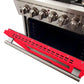 FORNO Capriasca - Titanium Professional 30" Freestanding Colored Door Gas Range FFSGS6260-30