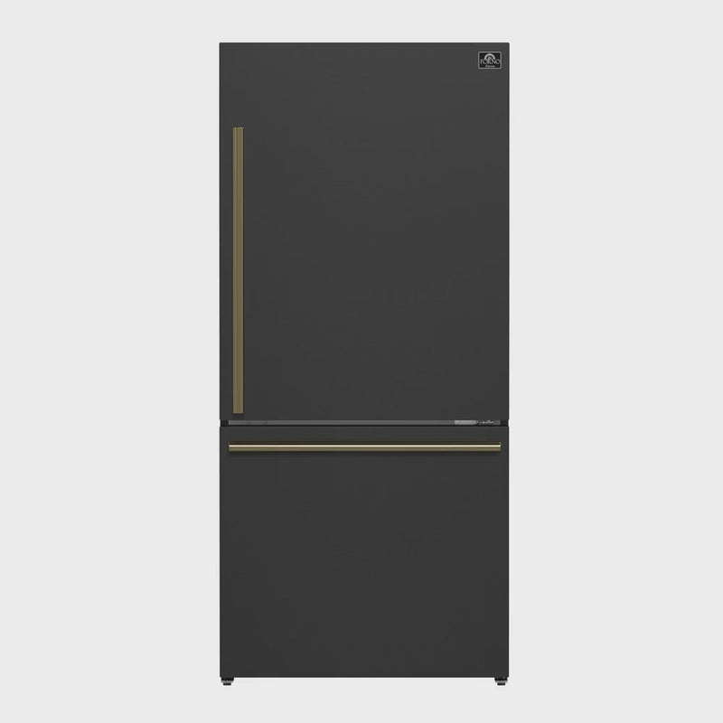 Forno Milano Espresso 31-Inch 17.2 cu. ft. Bottom Freezer Right Swing Door Refrigerator - FFFFD1785-31