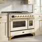 ILVE Majestic II 48 Inch Dual Fuel Range, Double Oven, 8 Burners & Griddle UM12FDNS3 - MyBBQDirect