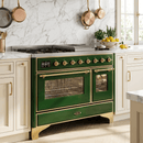 ILVE Majestic II 48 Inch Dual Fuel Range, Double Oven, 8 Burners & Griddle UM12FDNS3 - MyBBQDirect