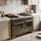 ILVE Majestic II 48 Inch Dual Fuel Range, Double Oven, 8 Burners & Griddle UM12FDNS3 - MyBBQDirect