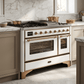 ILVE Majestic II 48 Inch Dual Fuel Range, Double Oven, 8 Burners & Griddle UM12FDNS3 - MyBBQDirect