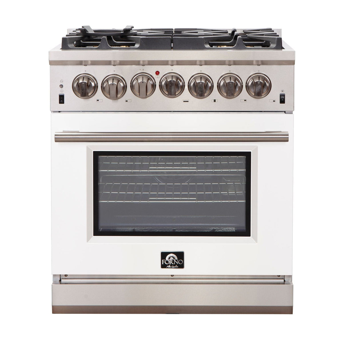 FORNO Capriasca - Titanium Professional 30" Freestanding Colored Door Gas Range FFSGS6260-30