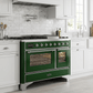 ILVE Majestic II 48 Inch Dual Fuel Range, Double Oven, 8 Burners & Griddle UM12FDNS3 - MyBBQDirect