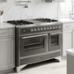 ILVE Majestic II 48 Inch Dual Fuel Range, Double Oven, 8 Burners & Griddle UM12FDNS3 - MyBBQDirect