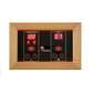 Golden Designs Maxxus 3-Person Near Zero EMF Under 2MG FAR Infrared Sauna Canadian Hemlock - MX-K306-01-ZF