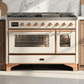 ILVE Majestic II 48 Inch Dual Fuel Range, Double Oven, 8 Burners & Griddle UM12FDNS3 - MyBBQDirect