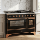 ILVE Majestic II 48 Inch Dual Fuel Range, Double Oven, 8 Burners & Griddle UM12FDNS3 - MyBBQDirect