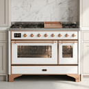 ILVE Majestic II 48 Inch Dual Fuel Range, Double Oven, 8 Burners & Griddle UM12FDNS3 - MyBBQDirect