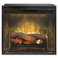 Dimplex Revillusion 24-Inch Built-In Electric Fireplace Insert Firebox Herringbone Brick