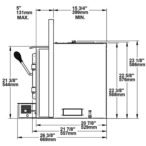 Drolet ESCAPE 1800-I WOOD INSERT TRIO 35 FT DB03128K