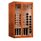 Dynamic Santiago 2-Person Full Spectrum Near Zero EMF Under 2MG FAR Infrared Sauna Canadian Hemlock DYN-6209-02 Elite