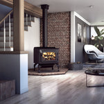 Drolet Escape 1800 Wood Stove on Legs - Black Door - DB03105