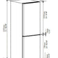FORNO 24" Bottom Mounted No Frost Refrigerator in Stainless Steel, 11.1 cu.ft - FFFFD1948-24RS
