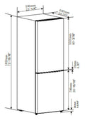 FORNO 24" Bottom Mounted No Frost Refrigerator in Stainless Steel, 11.1 cu.ft - FFFFD1948-24RS
