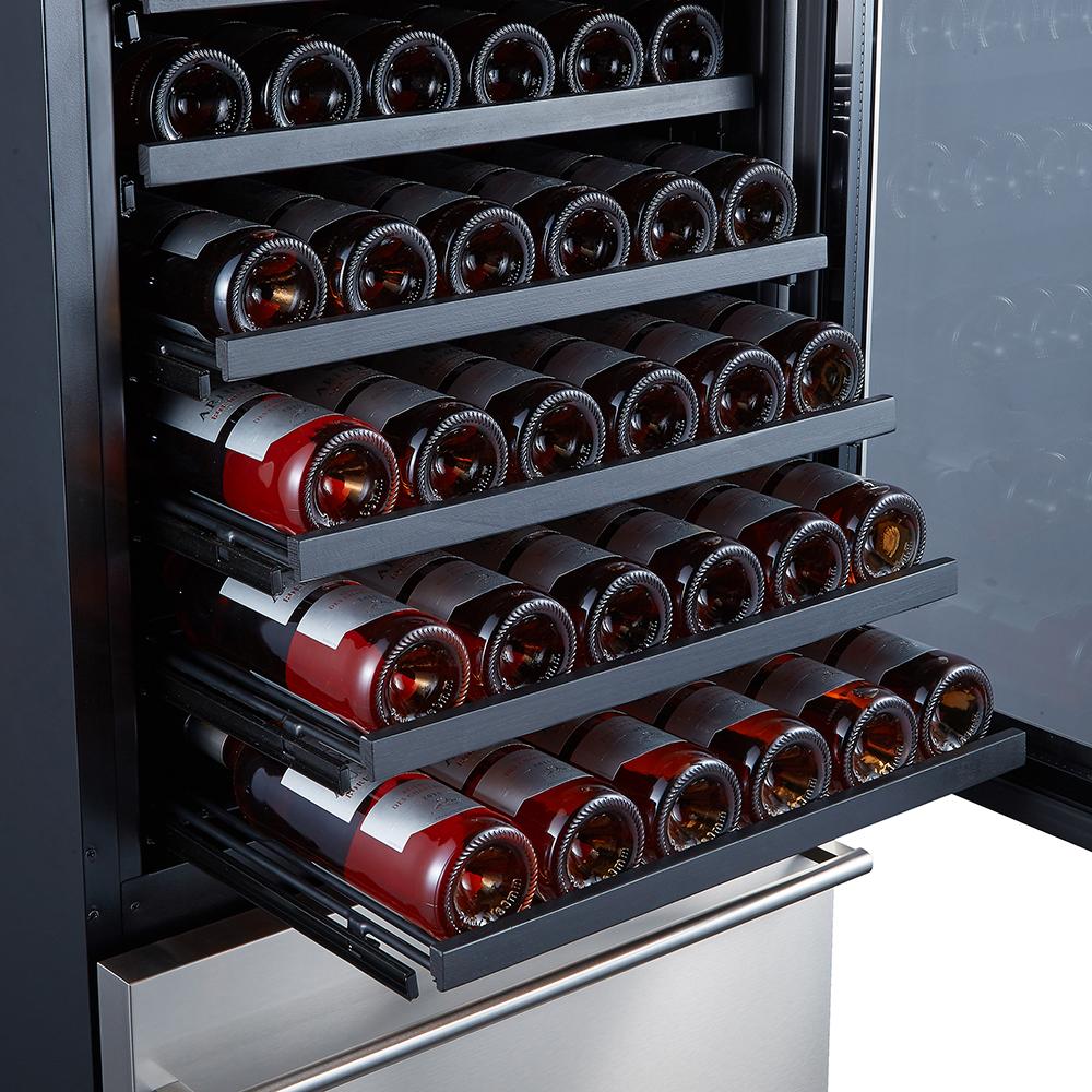 Forno Capraia 24'' Built-In Compressor Wine Cooler - Dual Zone - 108 Bottles -FWCDR6628-24S