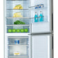 FORNO 24-Inch Refrigerator 11.1 cu.ft Bottom Freezer in Stainless Steel with Side Grip Handle - FFFFD1948-24LS