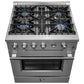 Forno 30" 4.32 cu.ft. Gas Range with 4 Burners and Built-In Temperature Gauge, FFSGS6277-30