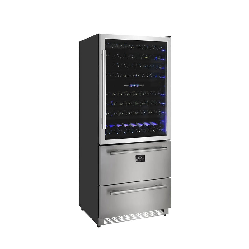 Forno 30" Dual Zone Wine Cooler & Refrigerator Drawer - FWCDR6661-30