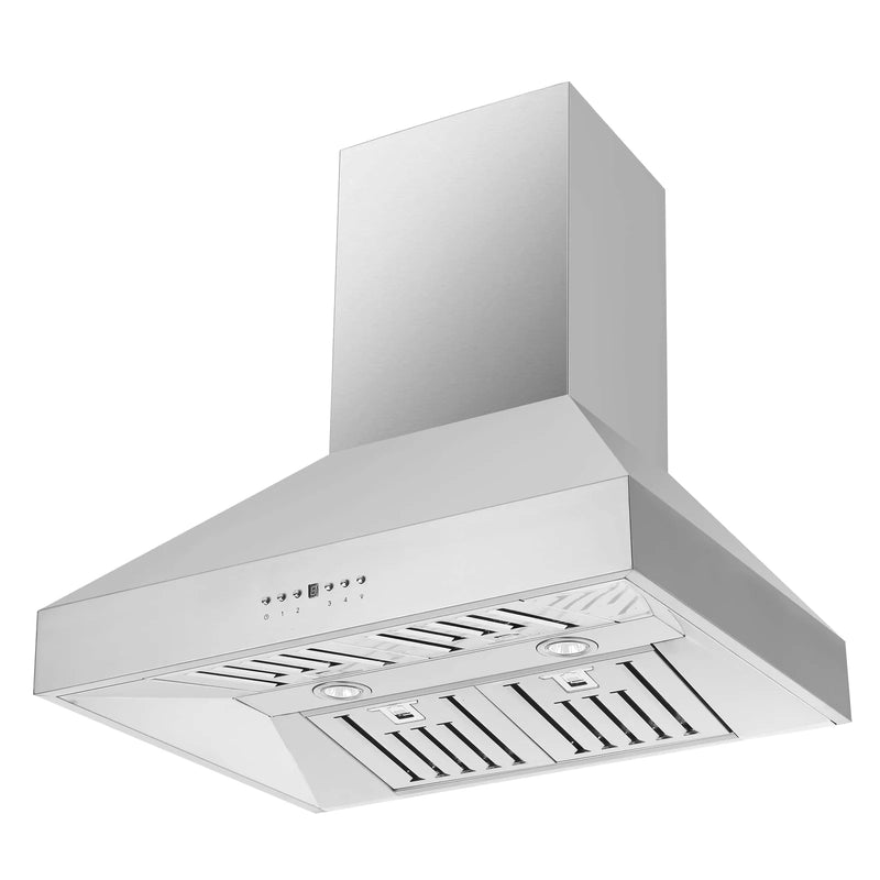 Forno 30-Inch 600 CFM Wall Mount Range Hood in Stainless Steel 