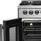 Forno 30-Inch Freestanding French Door Dual Fuel Range with 5 Burners and 68,000 BTUs in Stainless Steel 