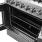 Forno 30-Inch Freestanding French Door Dual Fuel Range with 5 Burners and 68,000 BTUs in Stainless Steel 