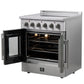 Forno 30-Inch French Door Electric Range with Convection Oven in Stainless Steel