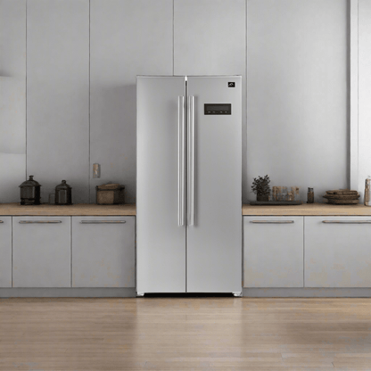 FORNO Salerno 33" Side by Side Built-in Refrigerator 15.6 cu.ft in Stainless Steel - FFRBI1805-33SB