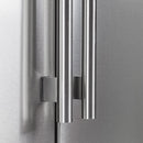 FORNO Salerno 33" Side by Side Built-in Refrigerator 15.6 cu.ft in Stainless Steel with Built-in Style Grille Trim Kit - FFRBI1805-37SG