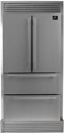 FORNO Gallipoli 36" French Door Refrigerator 19 cu.ft with Built-in Style Grille Trim Kit - FFRBI1820-40SG